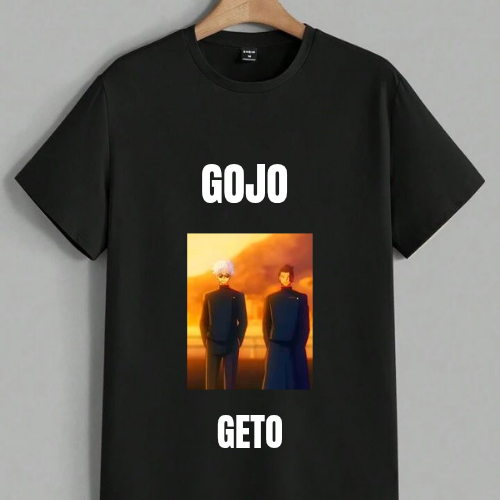 Gojo & Geto Anime T-Shirt – Jujutsu Kaisen Sorcerer Duo Graphic Tee